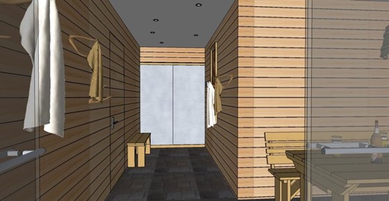 Работы : Сауна в частном доме