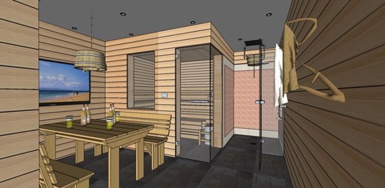 Работы : Сауна в частном доме