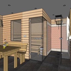 Работы : Сауна в частном доме